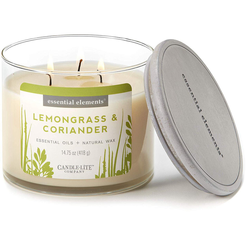 Candle-Lite kvapioji žvakė su dangteliu Lemongrass & Coriander, 418 g kaina ir informacija | Žvakės, Žvakidės | pigu.lt