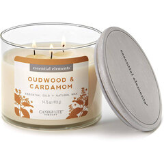 Candle-Lite ароматическая свеча с крышечкой Oudwood & Cardamom, 418 г цена и информация | Подсвечники, свечи | pigu.lt