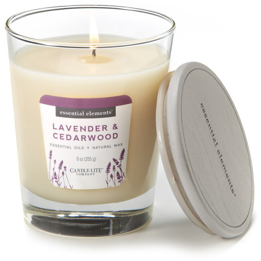 Candle-Lite kvapioji žvakė su dangteliu Lavender & Cedarwood 255 g kaina ir informacija | Žvakės, Žvakidės | pigu.lt