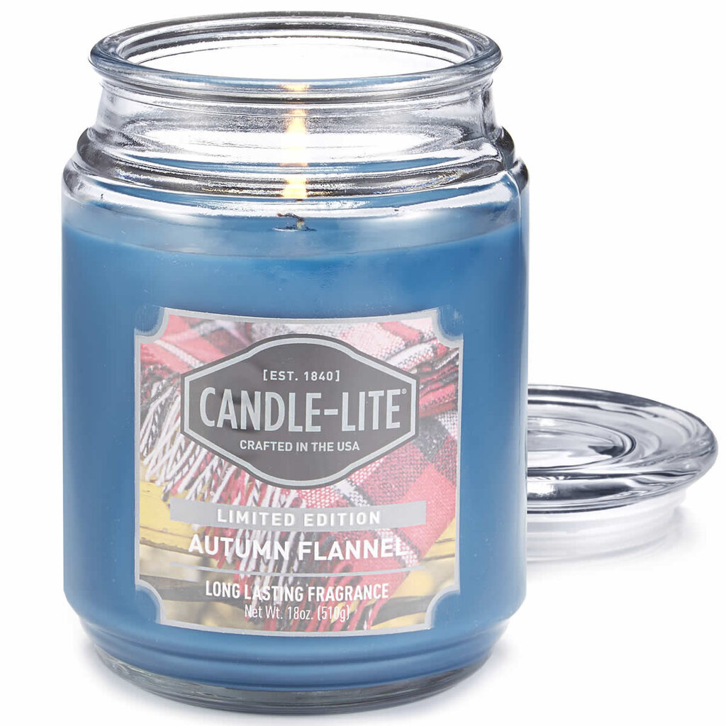 Candle-Lite kvapioji žvakė su dangteliu Autumn Flannel, 510 g kaina ir informacija | Žvakės, Žvakidės | pigu.lt