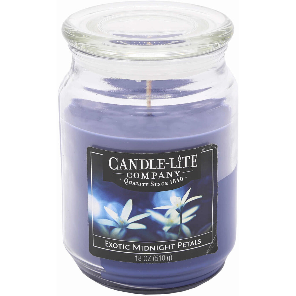 Candle-Lite kvapioji žvakė su dangteliu Exotic Midnight Petals, 510 g цена и информация | Žvakės, Žvakidės | pigu.lt