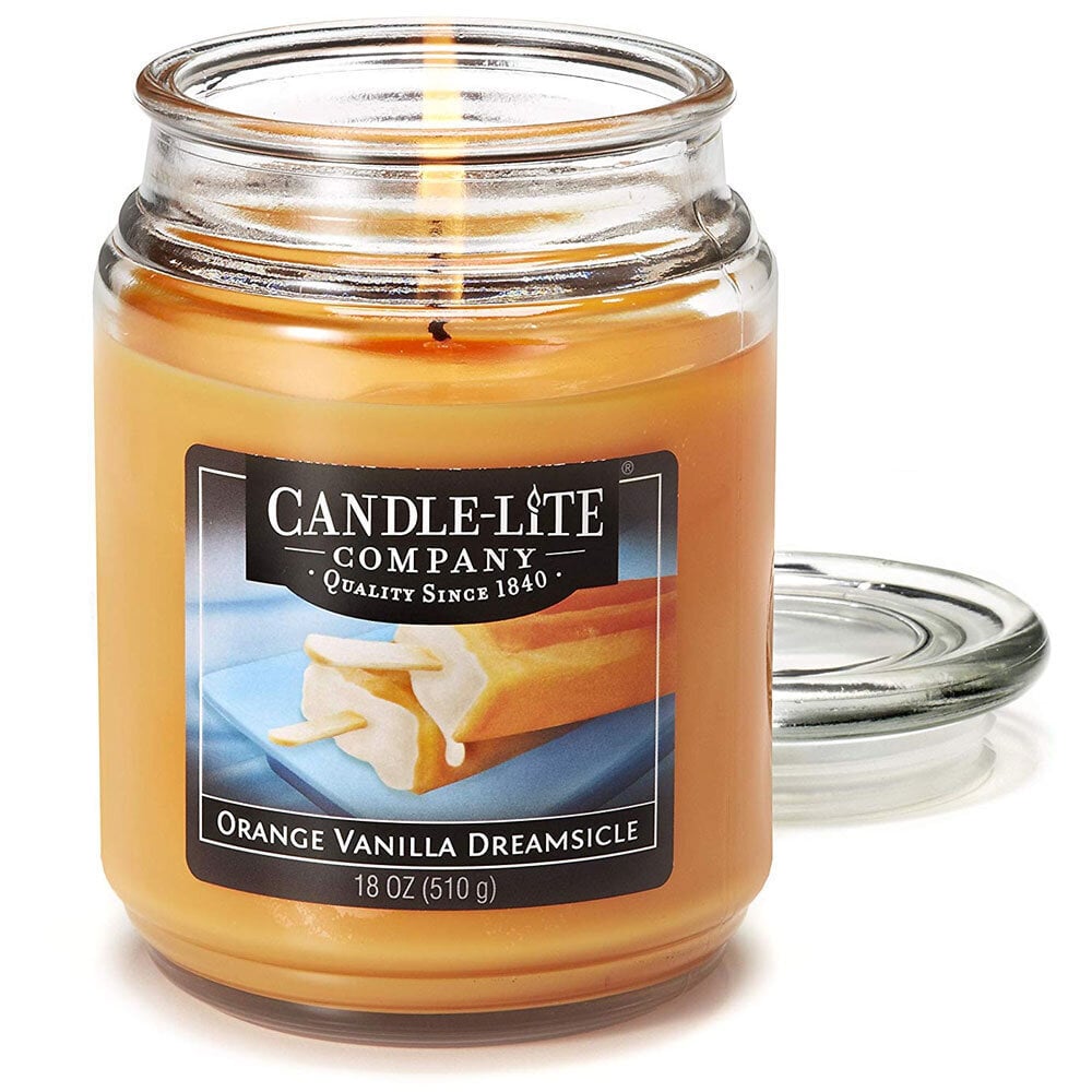 Candle-Lite kvapioji žvakė su dangteliu Orange Vanilla Dreamsicle, 510 g kaina ir informacija | Žvakės, Žvakidės | pigu.lt
