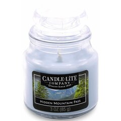 Candle-Lite kvapioji žvakė su dangteliu Hidden Mountain Pass, 85 g kaina ir informacija | Žvakės, Žvakidės | pigu.lt