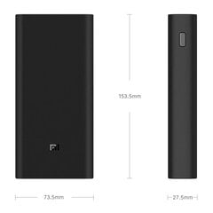 Внешний аккумулятор Xiaomi Mi Power Bank 3 Pro 20000 мАч цена и информация | Зарядные устройства Power bank | pigu.lt