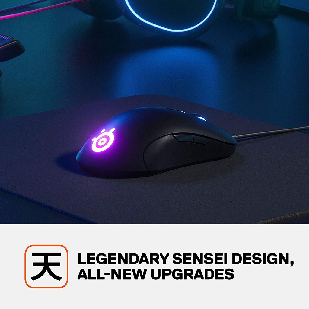 SteelSeries Sensei Ten, juoda kaina ir informacija | Pelės | pigu.lt