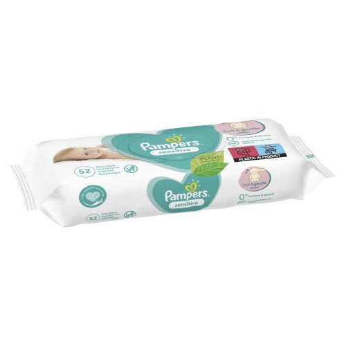 Servetėlės PAMPERS Sensitive, 4x52 vnt. цена и информация | Drėgnos servetėlės, paklotai | pigu.lt