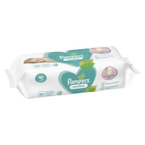 Servetėlės PAMPERS Sensitive, 4x80 vnt. kaina ir informacija | Drėgnos servetėlės, paklotai | pigu.lt