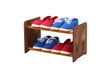 Batų lentyna RBS245, tamsiai ruda/ruda kaina ir informacija | Batų spintelės, lentynos ir suolai | pigu.lt