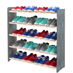 Полка для обуви RBS590, серая/белая цена и информация | Полки для обуви, банкетки | pigu.lt