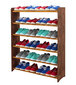 Batų lentyna RBS690, tamsiai ruda/ruda kaina ir informacija | Batų spintelės, lentynos ir suolai | pigu.lt