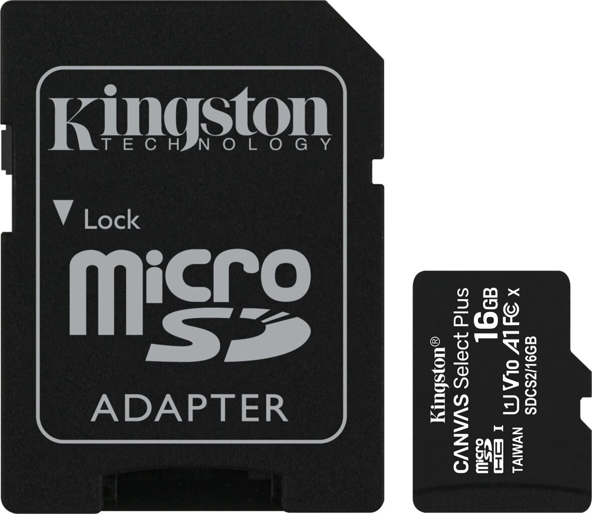 Карта памяти Kingston micro SD 16 ГБ (+ SD адаптер), Hе указано цена |  pigu.lt