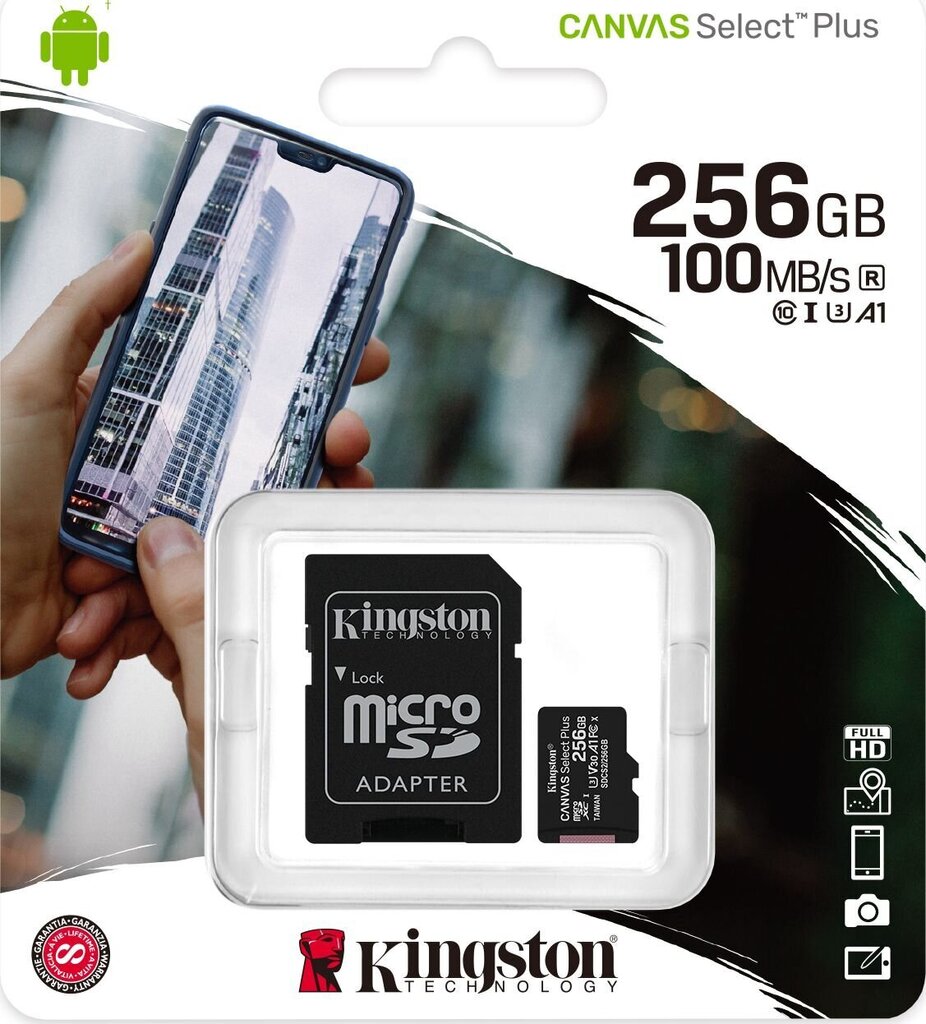 Kingston SDCS2/256GB цена и информация | Atminties kortelės fotoaparatams, kameroms | pigu.lt