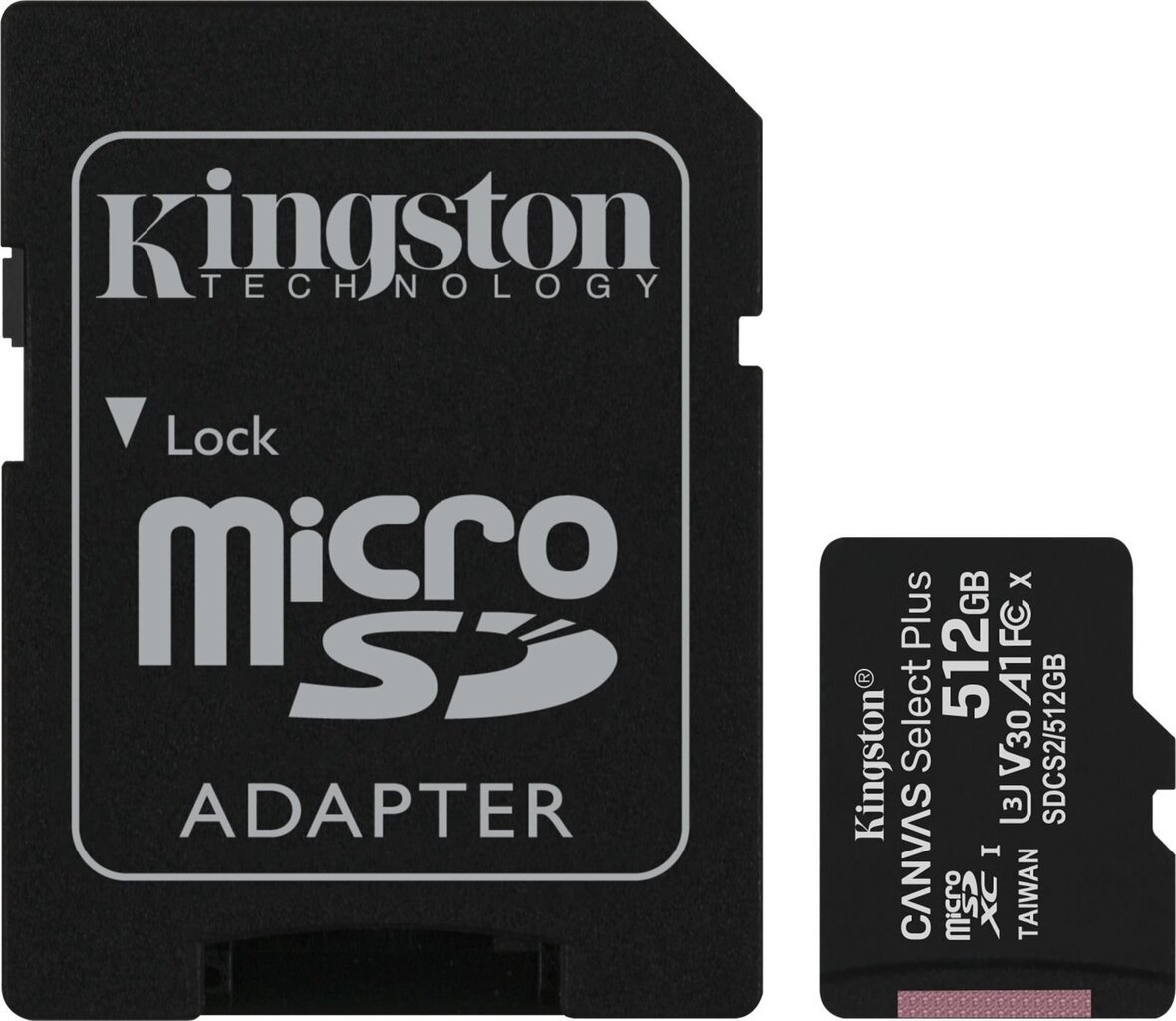 Kingston SDCS2, 512 GB kaina ir informacija | Atminties kortelės fotoaparatams, kameroms | pigu.lt