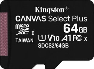 Kingston SDCS2/64 GB цена и информация | Карты памяти для фотоаппаратов, камер | pigu.lt