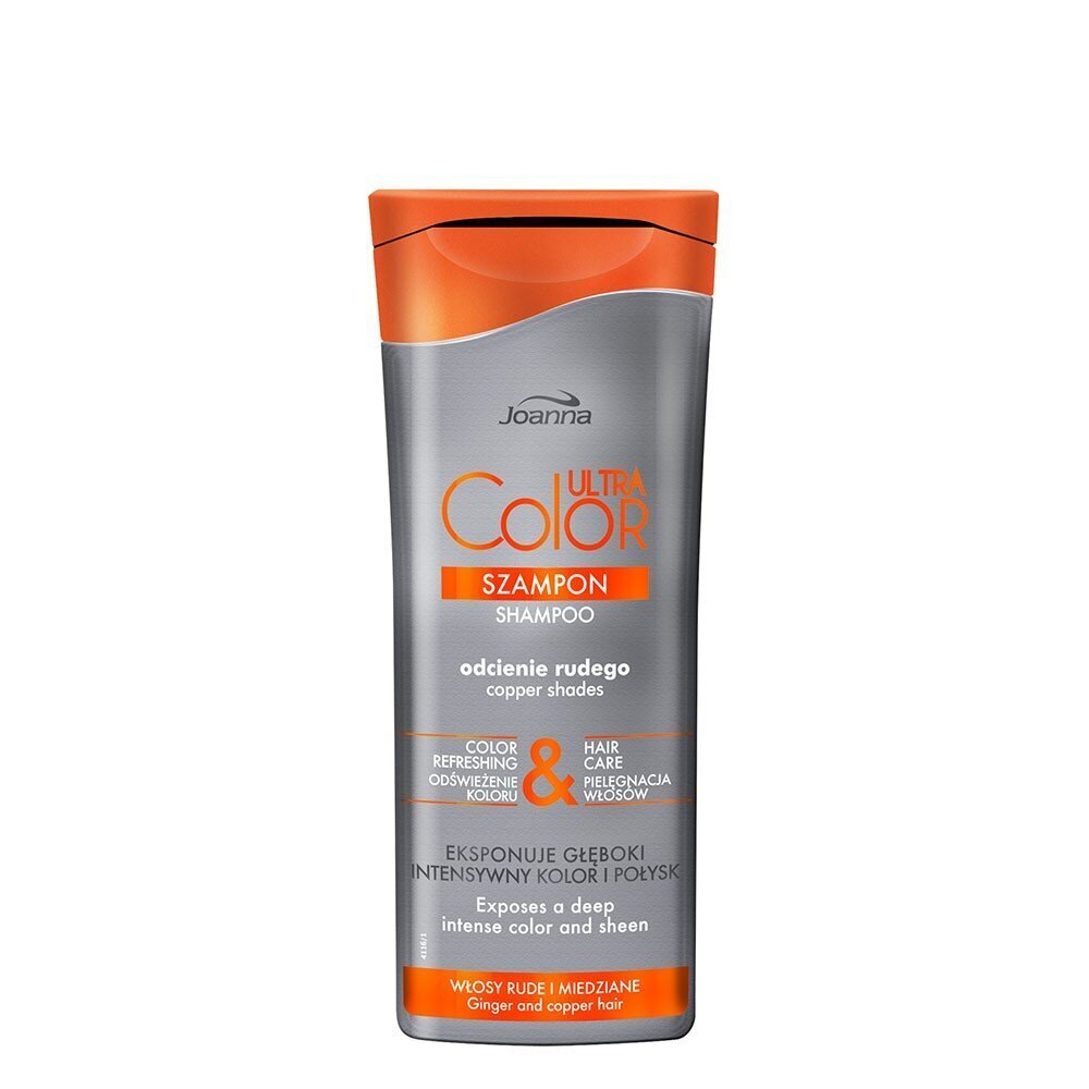 Plaukų šampūnas dažytiems plaukams Joanna Ultra Color 200 ml, Copper Shades цена и информация | Šampūnai | pigu.lt