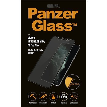 PanzerGlass P2666, skirtas iPhone 11 Pro, iPhone XS Max kaina ir informacija | Apsauginės plėvelės telefonams | pigu.lt