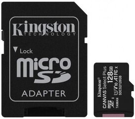 Kingston Canvas Plus SDCS/128 GB kaina ir informacija | Kingston Kompiuterinė technika | pigu.lt
