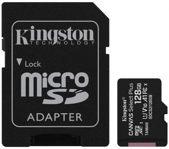 Kingston Canvas Plus SDCS/128 GB цена и информация | USB laikmenos | pigu.lt