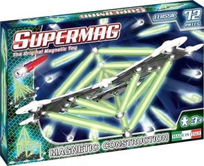 Magnetinis konstruktorius Supermag Primary Glow, 0409, 72 d. kaina ir informacija | Konstruktoriai ir kaladėlės | pigu.lt