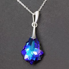 Sidabrinis kaklo papuošalas moterims DiamondSky „Baroque IV (Heliotrope)“ su Swarovski kristalais kaina ir informacija | Kaklo papuošalai | pigu.lt