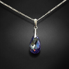 Серебряный кулон "Барокко (Tanzanite AB)" с кристаллами Swarovski™ цена и информация | Украшения на шею | pigu.lt