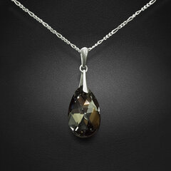 Серебряный кулон "Барокко (Silver Night)" с кристаллами Swarovski™ цена и информация | Украшения на шею | pigu.lt