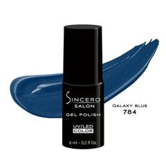 Гель-лак для ногтей «Sincero Salon», 6 мл, GALAXY BLUE, 784 цена и информация | Лаки, укрепители для ногтей | pigu.lt