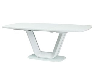 Раскладной столик Signal Meble Armani, белый цена и информация | Кухонные и обеденные столы | pigu.lt