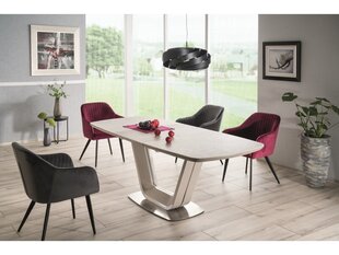 Išskleidžiamas stalas Signal Meble Armani, pilkas kaina ir informacija | Virtuvės ir valgomojo stalai, staliukai | pigu.lt