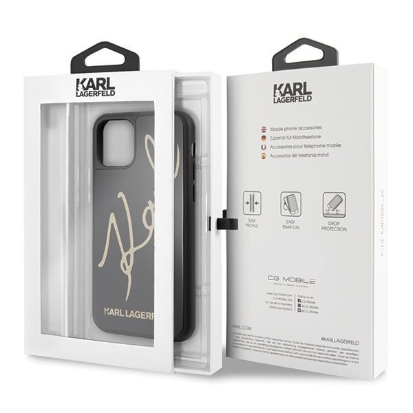 Karl Lagerfeld, skirtas Apple iPhone 11 Pro, juodas kaina ir informacija | Telefono dėklai | pigu.lt