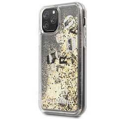 Чехол для телефона Karl Lagerfeld KLHCN58ROGO iPhone 11 Pro black & gold hard case Glitter цена и информация | Чехлы для телефонов | pigu.lt