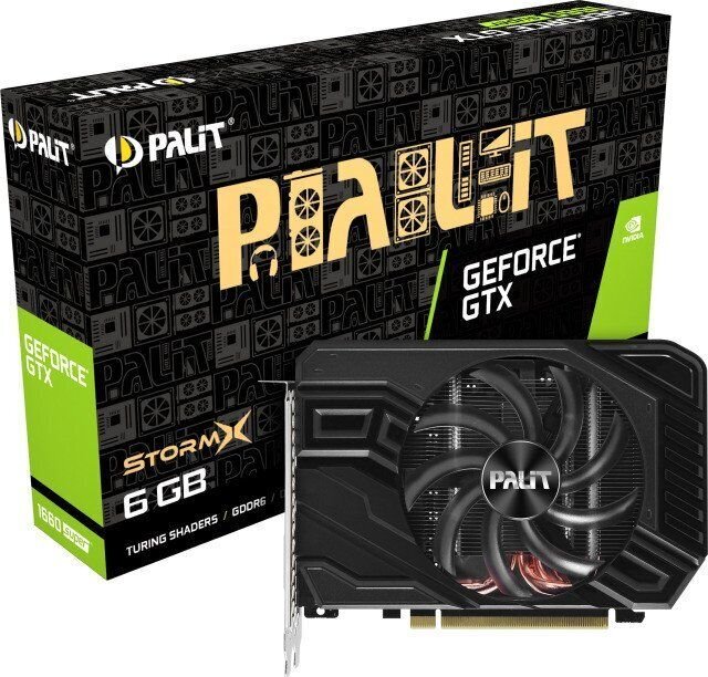 VGA Palit GTX1660S 6GB StormX цена и информация | Vaizdo plokštės (GPU) | pigu.lt