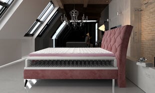 Кровать NORE Adel, 160х200 см, черная искусственная кожа цена и информация | Кровати | pigu.lt