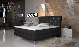 Кровать NORE Adel, 140x200 см, черная цена и информация | Кровати | pigu.lt