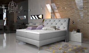 Кровать NORE Adel, 140x200 см, светло-серая цена и информация | Кровати | pigu.lt