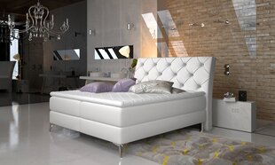 Кровать NORE Adel, 180х200 см, белый ПУ цена и информация | Кровати | pigu.lt