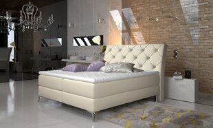Кровать NORE Adel, 180x200 см, кремовая цена и информация | Кровати | pigu.lt
