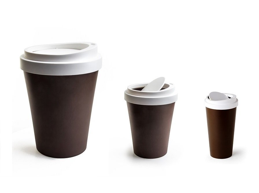 Stalo šiukšliadėžė Mini Coffee Bin, ruda kaina ir informacija | Šiukšliadėžės | pigu.lt