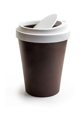 Stalo šiukšliadėžė Mini Coffee Bin, ruda kaina ir informacija | Šiukšliadėžės | pigu.lt