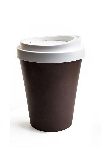 Šiukšliadėžė Coffee Bin, ruda kaina ir informacija | Šiukšliadėžės | pigu.lt