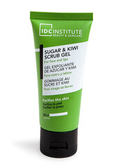 Скраб для лица IDC Institute Sugar and Kiwi 60 мл цена и информация | Средства для очищения лица | pigu.lt