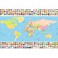 Fototapetai Pasaulio žemėlapis su vėliavomis цена и информация | Fototapetai | pigu.lt