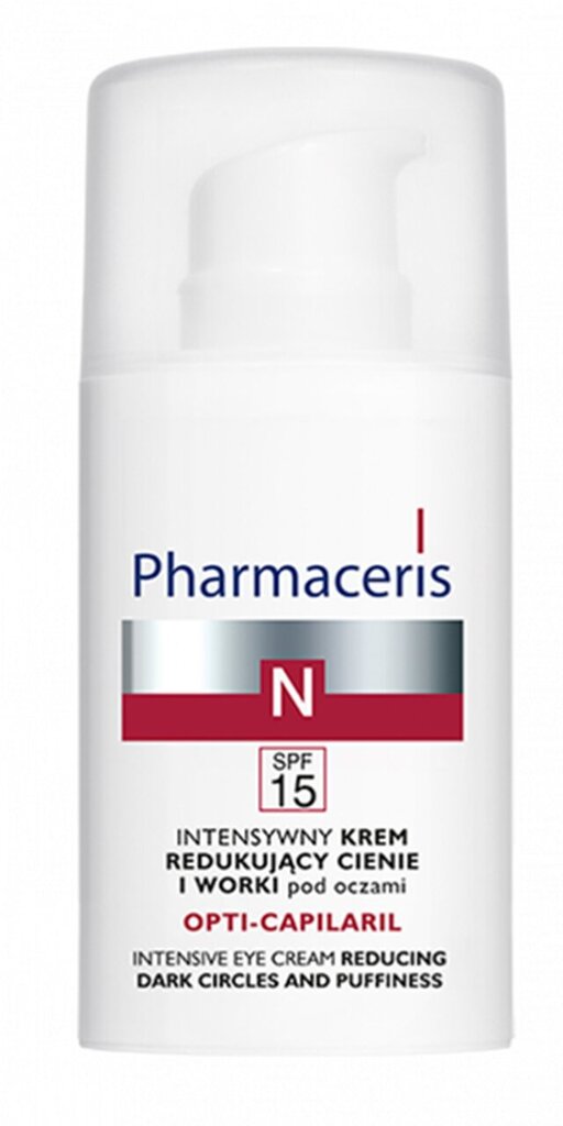 Akių srities kremas brandžiai odai Pharmaceris N Opti-Capilaril SPF15 15 ml kaina ir informacija | Paakių kremai, serumai | pigu.lt