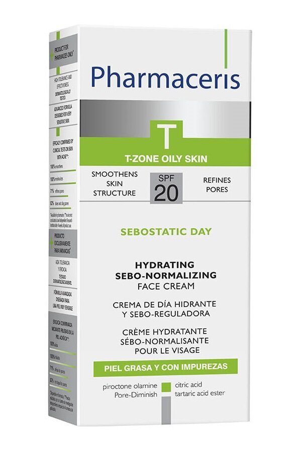 Normalizuojamasis veido kremas Pharmaceris T Sebostatic, SPF20, 50 ml kaina ir informacija | Veido kremai | pigu.lt