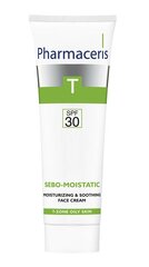 Raminamasis veido kremas Pharmaceris T Sebo Moistatic, SPF30, 50 ml kaina ir informacija | Veido kremai | pigu.lt