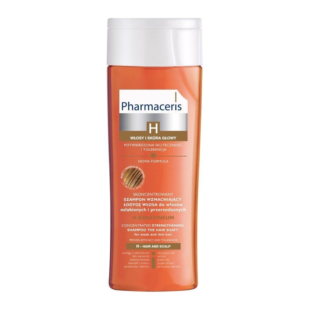 Šampūnas nuo plaukų slinkimo Pharmaceris H-Keratineum 250 ml kaina ir informacija | Šampūnai | pigu.lt