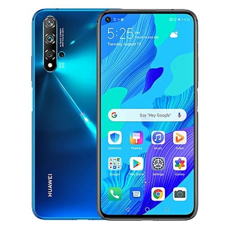 Huawei Nova 5T, 128GB, Dual SIM, Crush Blue kaina ir informacija | Mobilieji telefonai | pigu.lt