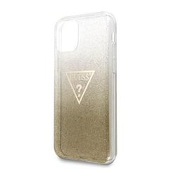 Guess Solid Glitter Cover skirtas Apple iPhone 11, auksinis kaina ir informacija | Telefono dėklai | pigu.lt