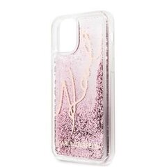 Guess Glitter Signature Cover skirtas Apple iPhone 11 Pro, rožinis kaina ir informacija | Telefono dėklai | pigu.lt