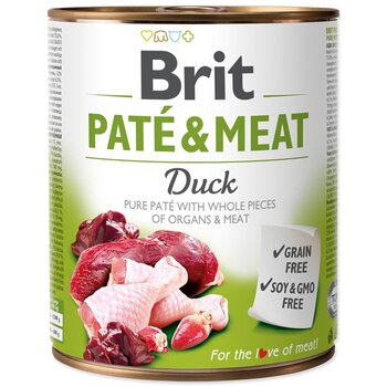 BRIT CARE konservai Duck Pate & Meat, 800g kaina ir informacija | Konservai šunims | pigu.lt